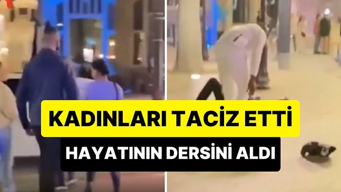 Kadınları Takip Ederek Taciz Eden Erkeğe Haddini Bildiren Adam Gibi Adam!