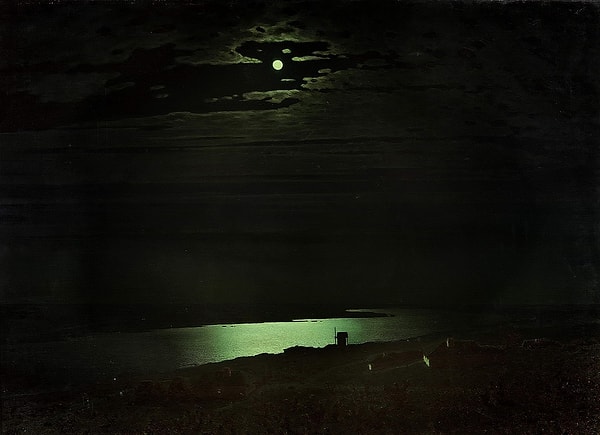 4. "Dnieper'da Ay Işığında Bir Gece" Arkhip Kuinci (1880)