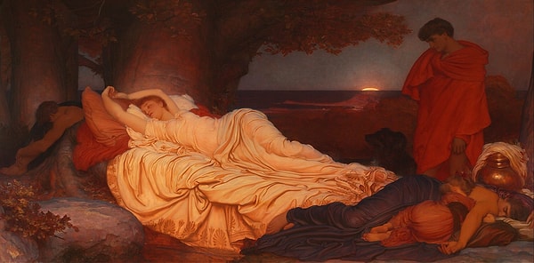 5. "Cymon ve Iphigenia" Frederic Leighton (1884)