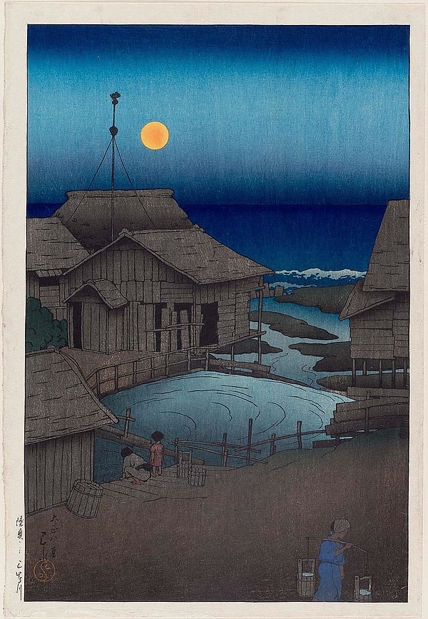 14. "Mishima Nehri" Hasui Kawase (1919)
