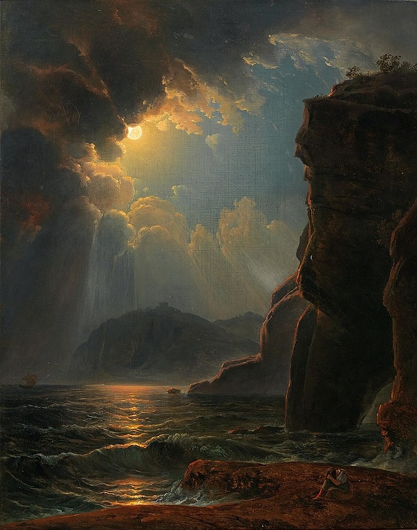 15. "Ay Işığında Uçurumlar" Johann Nepomuk Schödlberger (1830)