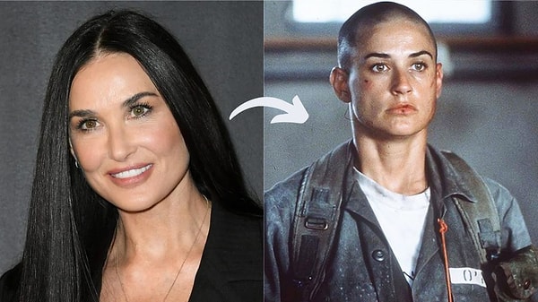 5. 'G.I. Jane' filmi için saçlarını kazıtan Demi Moore sonradan buna çok pişman olmuş!