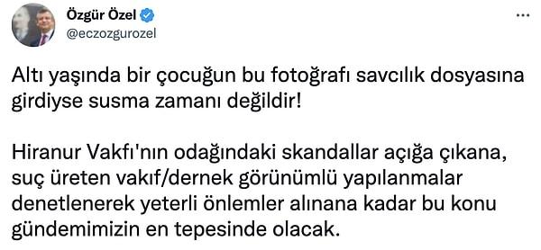 3. CHP Milletvekili Özgür Özel: