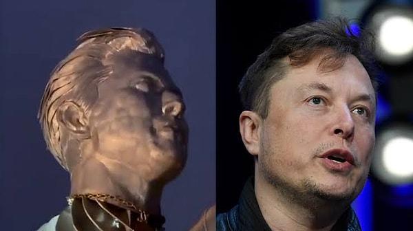 Ne yazık ki gençler amacına ulaşamadı. Elon Musk, heykele kayıtsız kaldı.