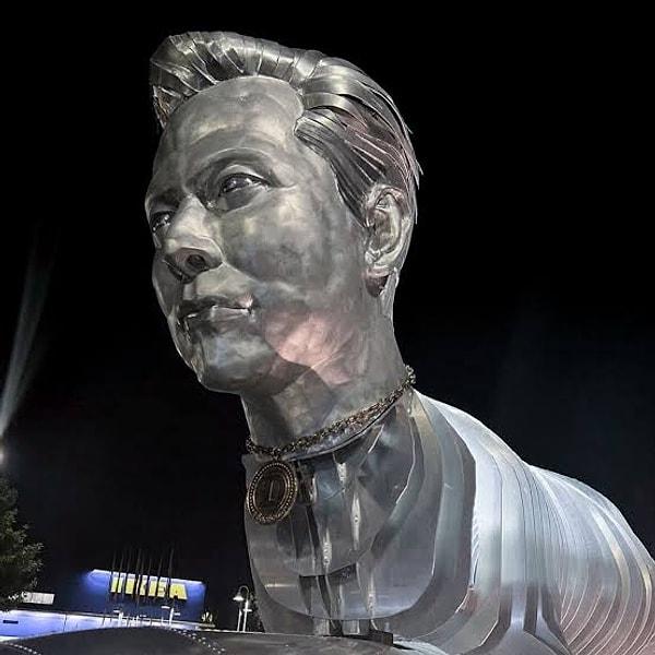 Sosyal medya, keçi gövdeli Elon Musk heykeli yüzünden ikiye bölündü.