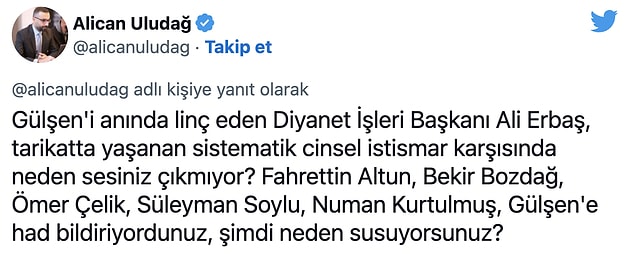 Cemaatteki �ocuk �stismar� Kar��s�nda Sessizli�e G�m�len Diyanet Tepkilerin Oda��nda