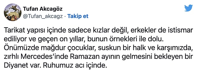 Cemaatteki �ocuk �stismar� Kar��s�nda Sessizli�e G�m�len Diyanet Tepkilerin Oda��nda