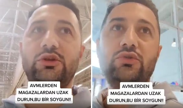 Kısa bir süre içerisinden %50'ye yakın fiyat artışına sinirlenen vatandaş, 'AVM'lerden, mağazalardan uzak durun. Bu bir soygun' dedi.