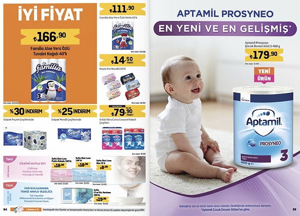 Aptamil Prosyneo Çocuk Devam Sütü 3 400 g 179,90 TL.