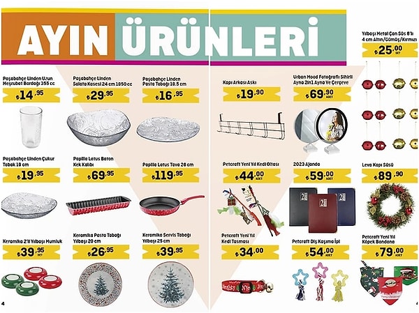 Ayın ürünleri;