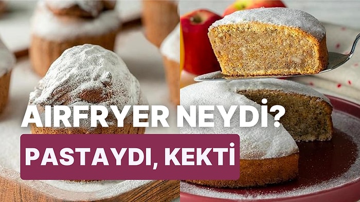 Çikolatalı, Islak, Sade! Airfryer ile Yapabileceğiniz Birbirinden Yumuşacık ve Lezzetli Kek Tarifleri