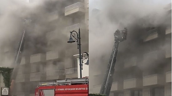 Çırağan Sarayı'nın Otel Bölümünde Çıkan Yangın Söndürüldü