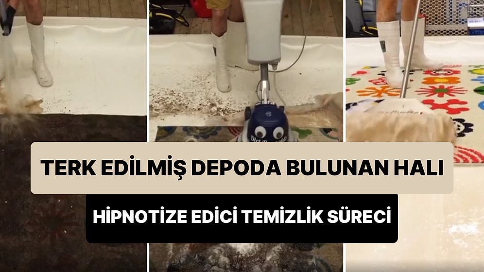 Terk Edilmiş Depoda Bulunan Halının İç Rahatlatan Temizlenme Süreci
