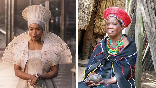 1. 'Black Panther' filminde Wakanda kraliçesinin giydiği şapka, Afrikalı Zulu kabilesinin geleneksel şapkalarından esinlenerek tasarlanmış.