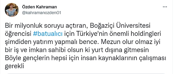 Bu denli başarılı bir gencin heba olmaması adına yetkilileri meydana çağıranlar da mevcut.