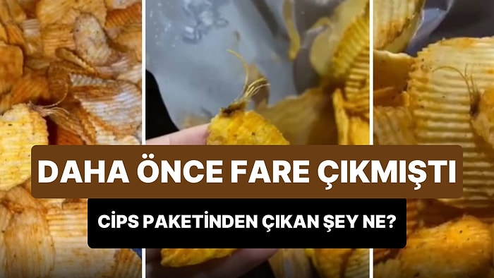 Daha Önce Fare Çıkmıştı: Zincir Marketin Cips Paketinden Çıkan 'Şey' Sosyal Medyada Gündem Oldu