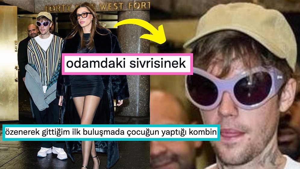 Seksi Elbisesiyle Dibimizin Düştüğü Hailey'nin Yanında Çapulcu Gibi Gezen Justin Bieber'a Gelen Komik Tepkiler