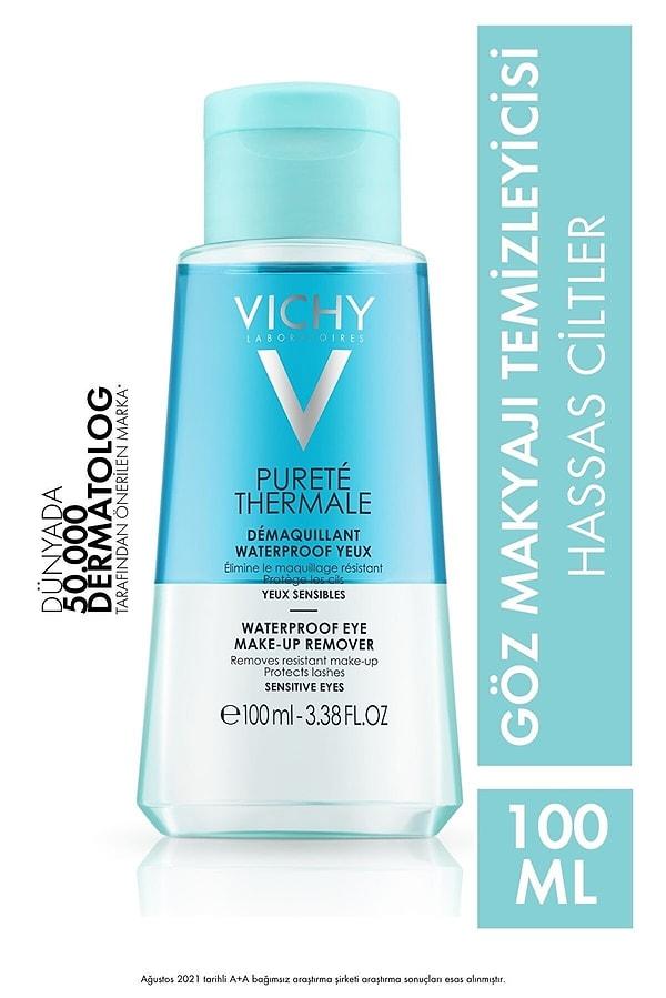 10. Vichy Purete Thermale Çift Fazlı Göz Makyaj Temizleyici