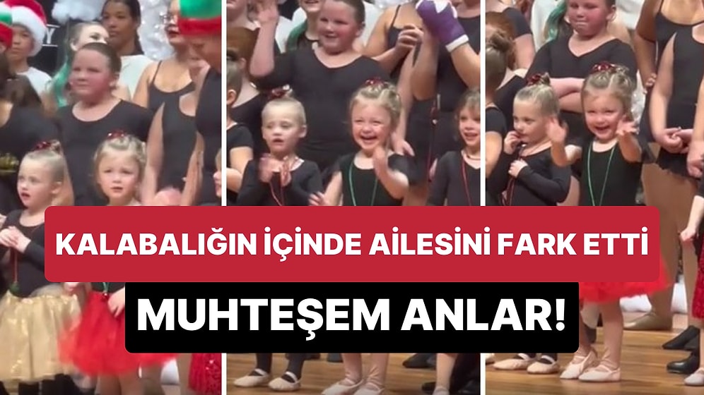 Gösterisini İzlemeye Gelen Ailesini, Kalabalığın İçinde Fark Eden Ufaklığın Aşırı Mutlu Olduğu Eşsiz Anlar