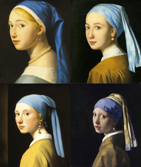 Vermeer'in "İnci Küpeli Kız" tablosunu düşünelim.