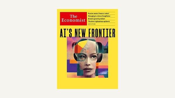 The Economist dergisinin aşağıda gördüğünüz Haziran 2022 sayısının kapağı da yapay zeka eseri!