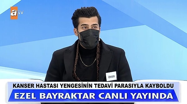 4. Müge Anlı ile Tatlı Sert programına katılan Tuğba ve Mehmet Aslanhan çifti, Ömer Aslanhan'ın yengesinin kanser tedavisi için biriktirilen 300 Bin TL'yle kayıplara karıştığını iddia etmişti. Bugün yayına gelen Ömer'le ilgili ilginç bir gerçek ortaya çıktı. Müge Anlı, Ömer'in aylar önce ismini Ezel dizisine özenip Ezel Bayraktar olarak değiştirdiğini açıkladı. Ömer'in yani Ezel'in açıklaması ise herkesi çileden çıkardı.