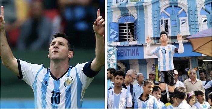 Hindistan'da Türkiye Esintisi: Messi'ye Benzemeyen Messi Heykeli Yaptılar