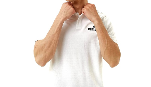 9. Puma beyaz polo yaka tişört.