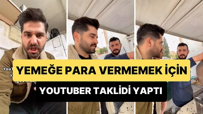 Yemeğin Parasını Ödememek İçin YouTuber Taklidi Yapan Genç