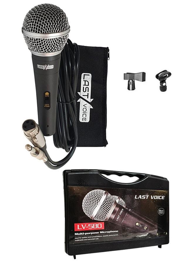 9. Midex Lastvoice ayaklı kablolu dinamik el mikrofonu