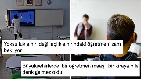 Kesintilerle Birlikte Asgari Ücrete Yaklaşan Öğretmen Maaşları Sosyal Medyada Gündem Oldu