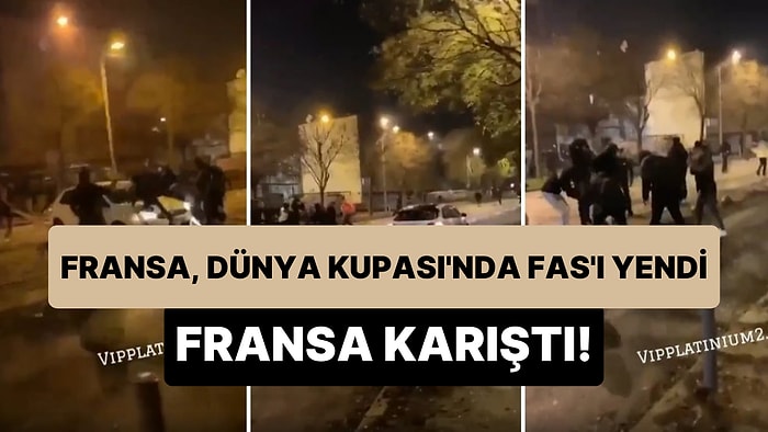 Fransa'nın Dünya Kupası'nda Fas'ı Yenmesinden Sonra Fas Asıllı Fransızlar, Kutlama Yapan Fransızlara Saldırdı