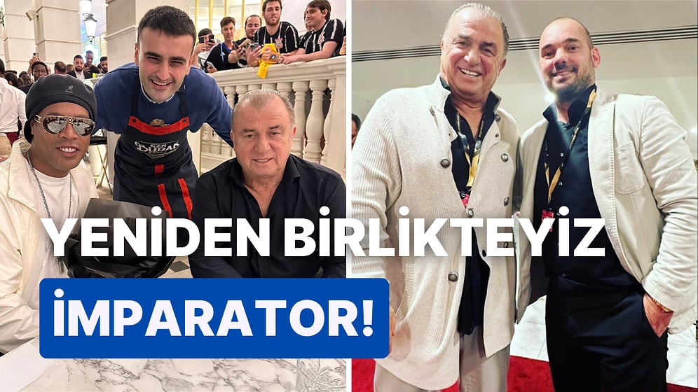 Fatih Terim Katar'da Ronaldinho, Sneijder Gibi Birçok Tanıdık İsimle Bir Araya Geldi!