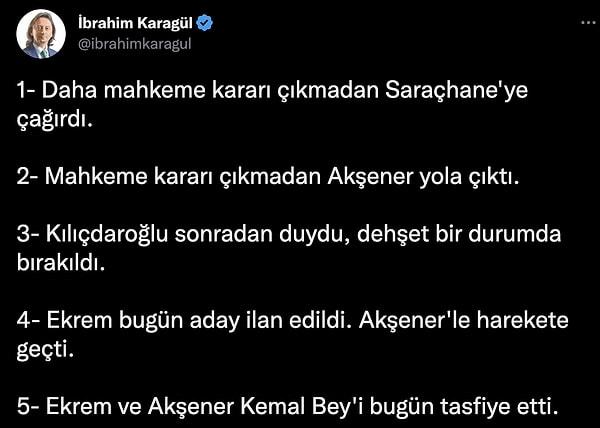 İmamoğlu Ekrem olurken Kılıçdaroğlu da Kemal Bey oluverdi.