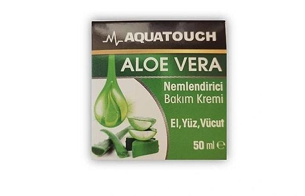 1. Aqua Touch Aloe Vera Nemlendirici El Yüz Vücut Besleyici Kuruluk Çatlak Giderici