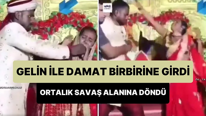 Gelin ile Damadın Düğünde Birbirine Girdiği İlginç Anlar