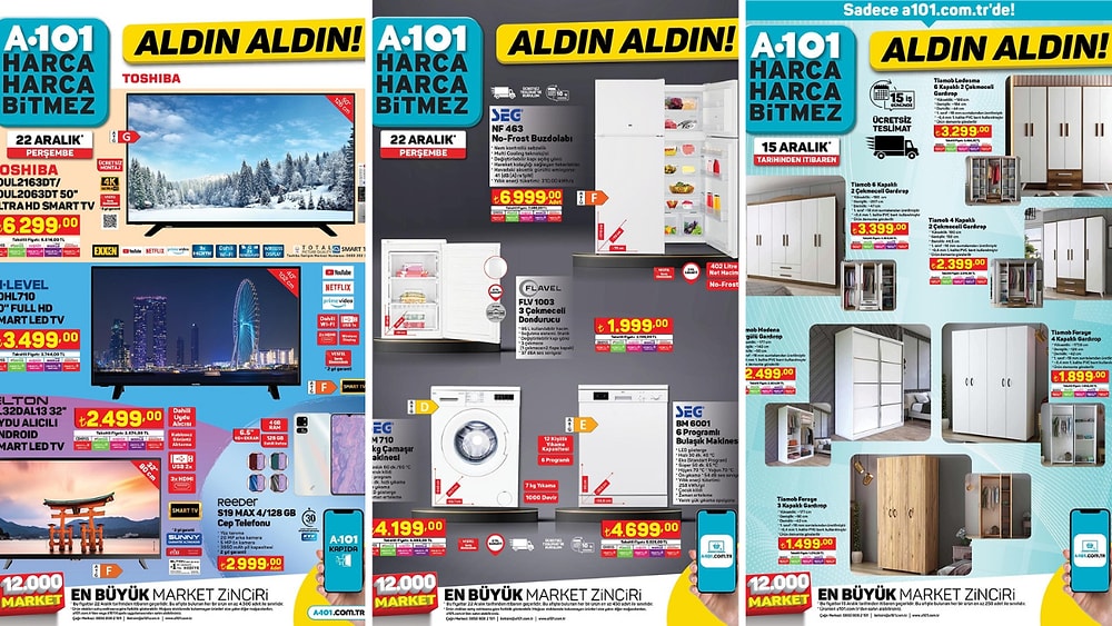 22 Aralık 2022 A101 Aldın Aldın Kataloğu