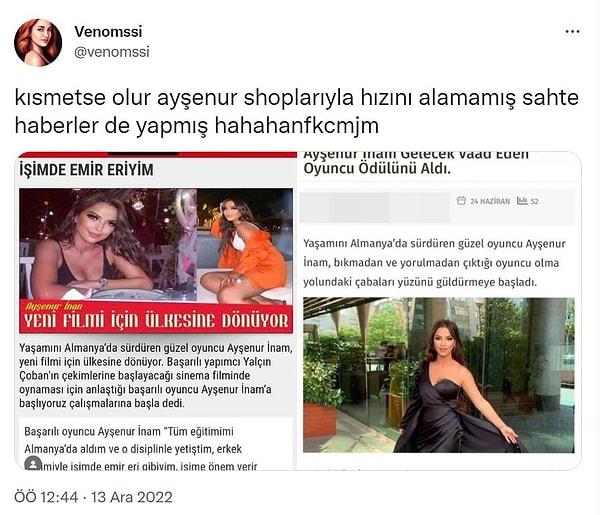 Fenomen yarışma Kısmetse Olur'un gelin adaylarından Ayşenur, geçtiğimiz günlerde Instagram'daki ve gerçek hayattaki fotoğrafları arasındaki farkla gündem olmuşken, şimdi de sahte haber iddiasıyla gündemi sarstı.