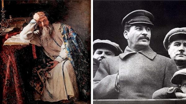 6. Korkunç Ivan olarak anılan eski bir Rus çarıyla, SSCB'nin liderlerinden Stalin'in halka karşı tavırları benzerdi...
