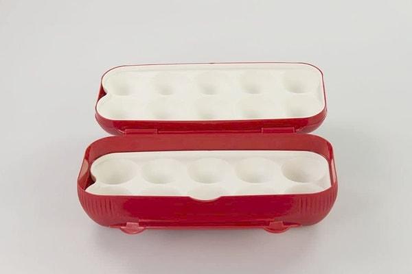 5. Buzdolabında yeterli yeri olmayanlar için yumurta saklama taşıma kabı...