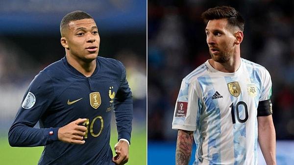 Mbappe ve Messi, 2022 Dünya Kupası'nda krallık yarışında zirveyi paylaşıyor.