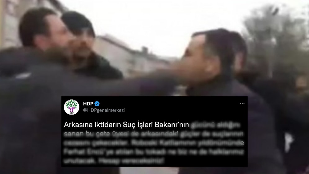 Polis, HDP İstanbul İl Eş Başkanı Ferhat Encü'ye Tokat Attı