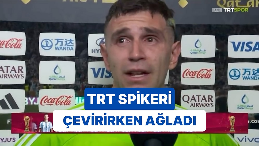 Arjantin'in Kalecisi Ağlayarak Röportaj Verirken Çeviriyi Yapan TRT Spikerinin de Ağladığı Anlar