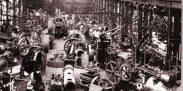 9. Sanayileşmenin ilk döneminde sadece kömür ve buhar makinaları kullanılmıştır.