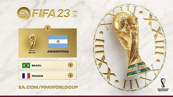 EA Sports Dünya Kupası'nı bu yıl Arjantin'in kucaklayacağını söylemişti, nitekim öyle de oldu!