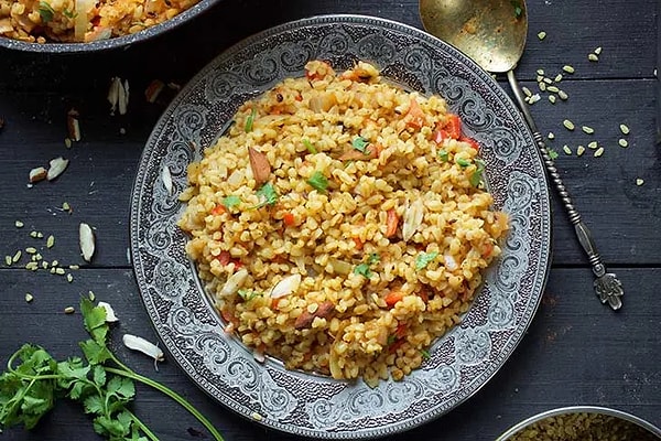 11. Ayvalı bulgur pilavı: