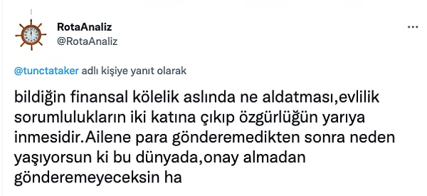 Bazı kullanıcılar bu paylaşıma tepki göstermeden edemedi: "Ailene para gönderemedikten sonra neden yaşıyorsun ki bu dünyada?"