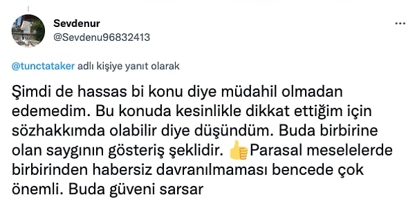 Bazıları ise bunun saygı ve güven ile ilişkili olduğunu savundu.