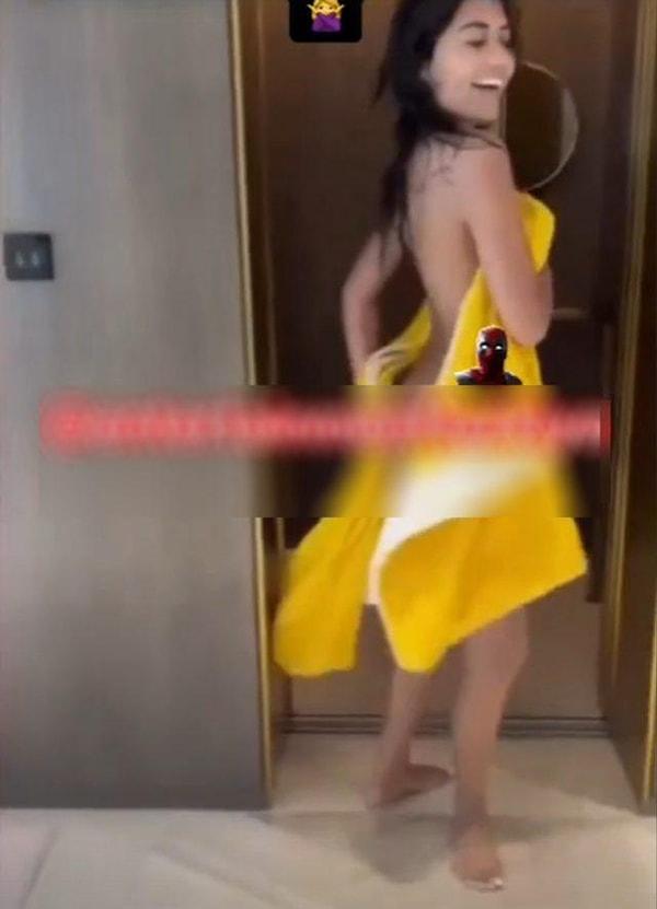 Sosyal medyada herkesin takip ettiği bir hesap Bahar Candan'ın çıplak bir şekilde asansöre bindiği pozlarını paylaştı.
