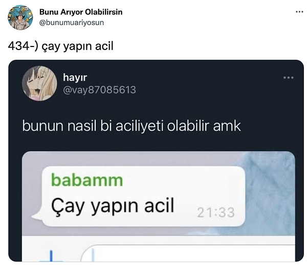 Çaydan gidiyoruz.